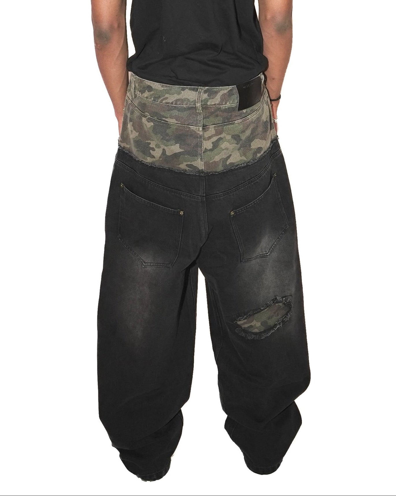 Moses Split Camo Denim