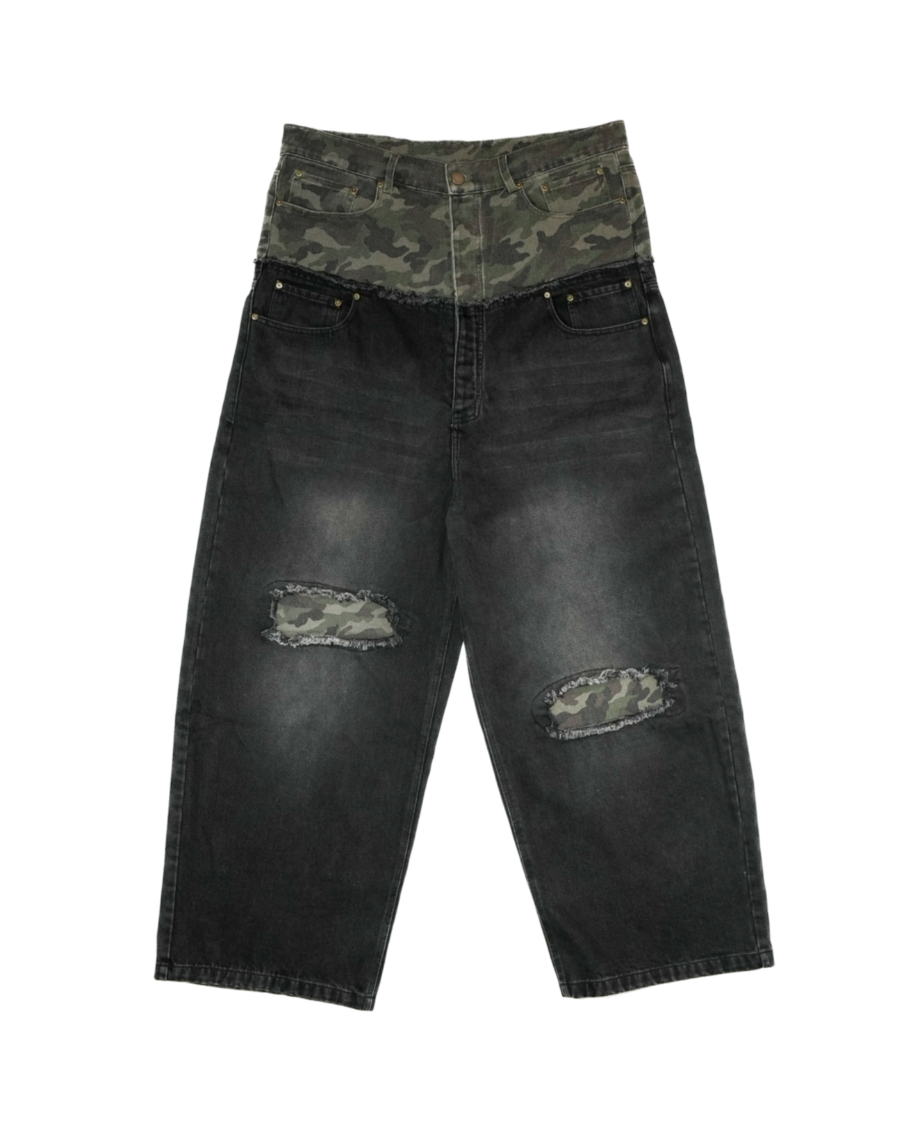 Moses Split Camo Denim